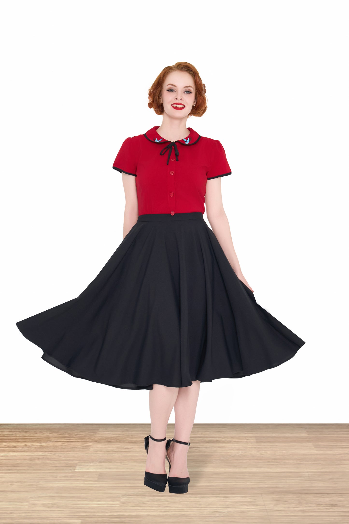 Tracey Mae Blouse Red