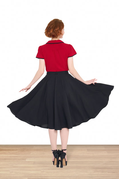 Tracey Mae Blouse Red