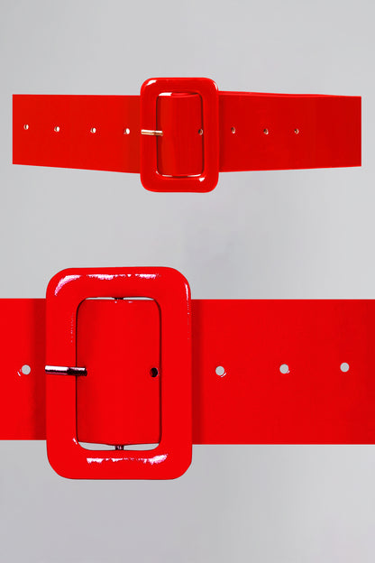 Sally Dual-Size Belt Red