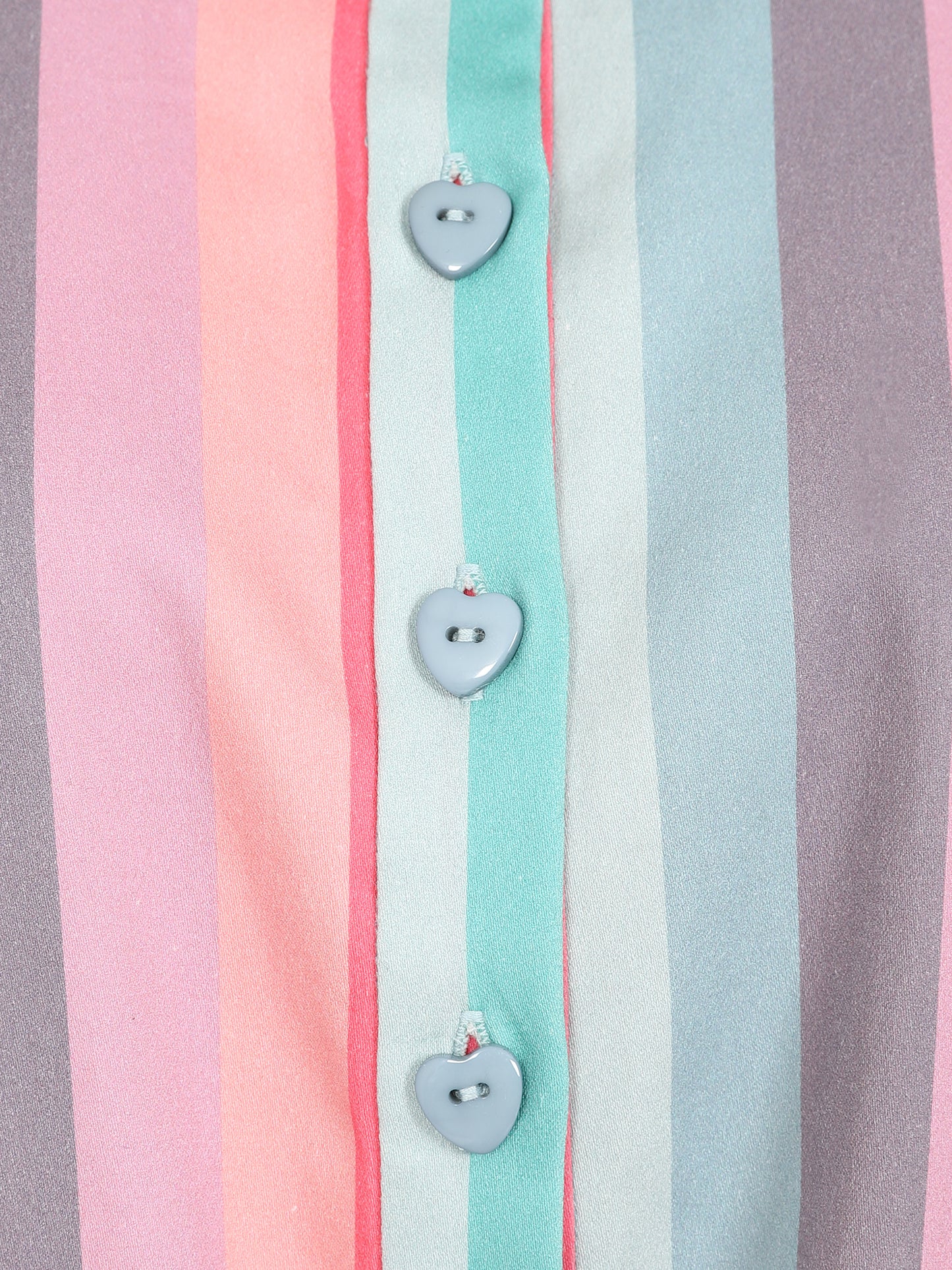 Sammy Dreamy Rainbow Stripe Tie Blouse