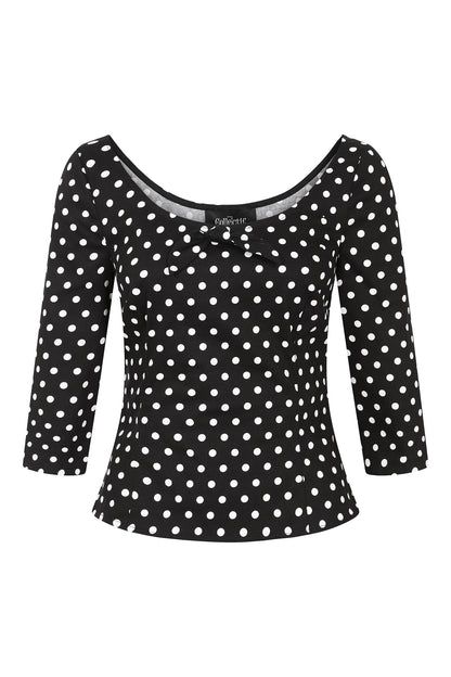 Suzy Polka Top