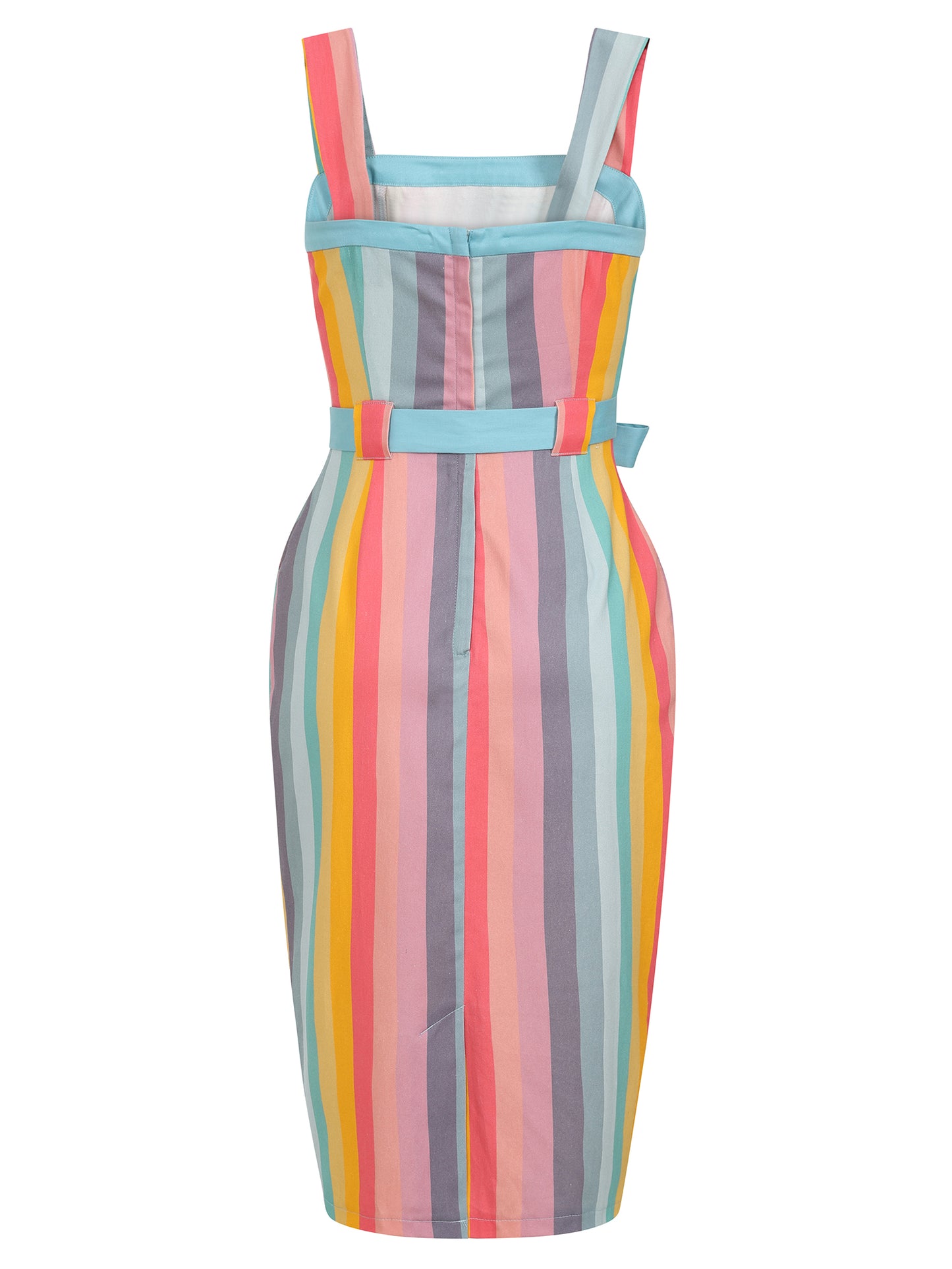Tess Dreamy Rainbow Stripe Pencil Dress