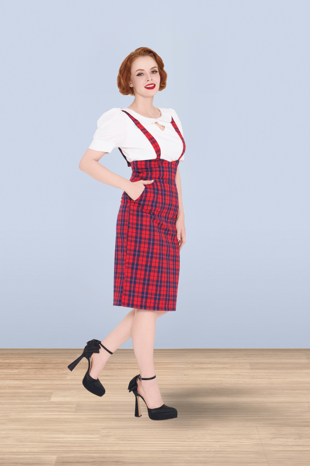 Thelma Check Skirt