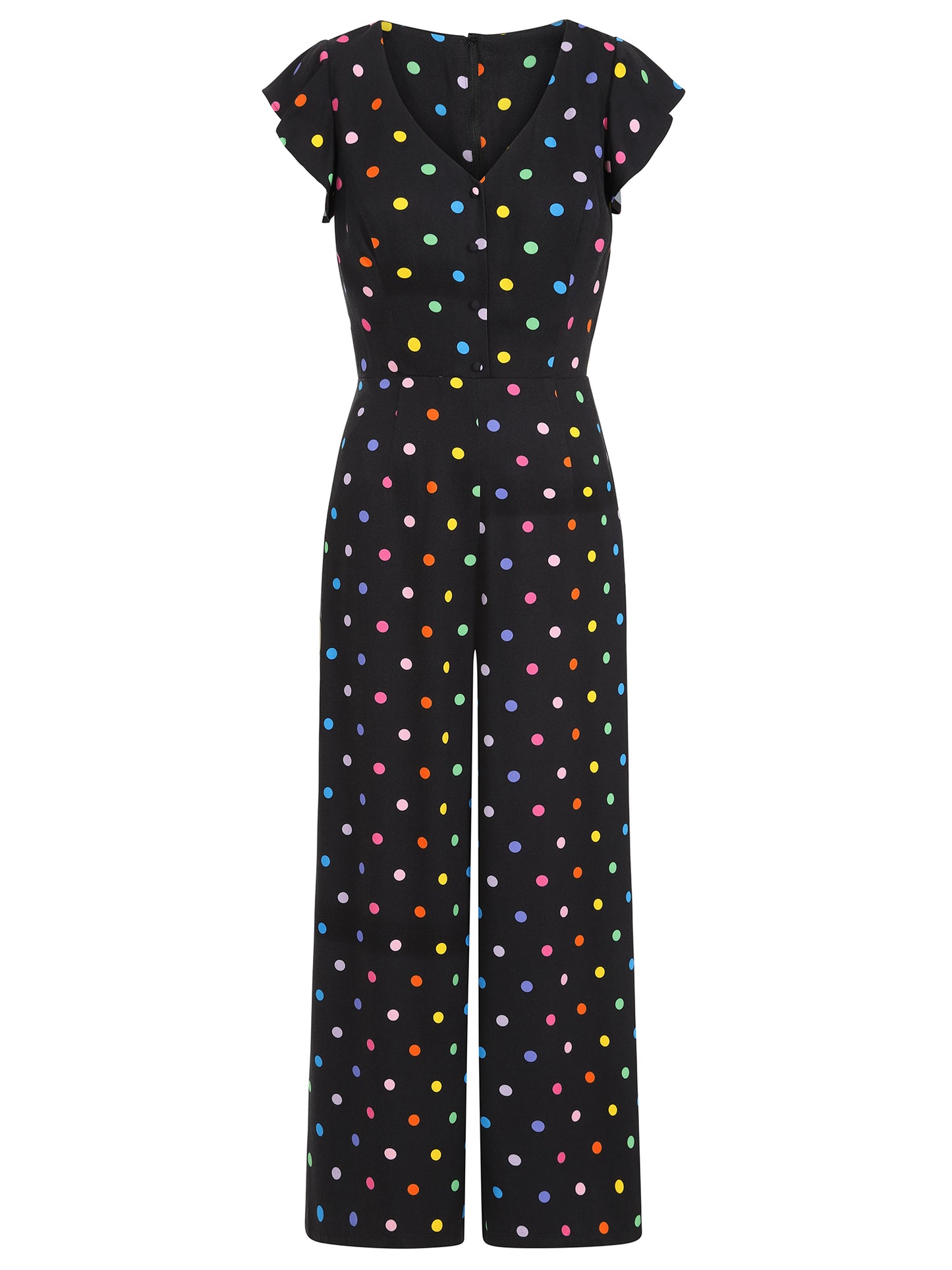 Thelma Rainbow Polka Dot Jumpsuit