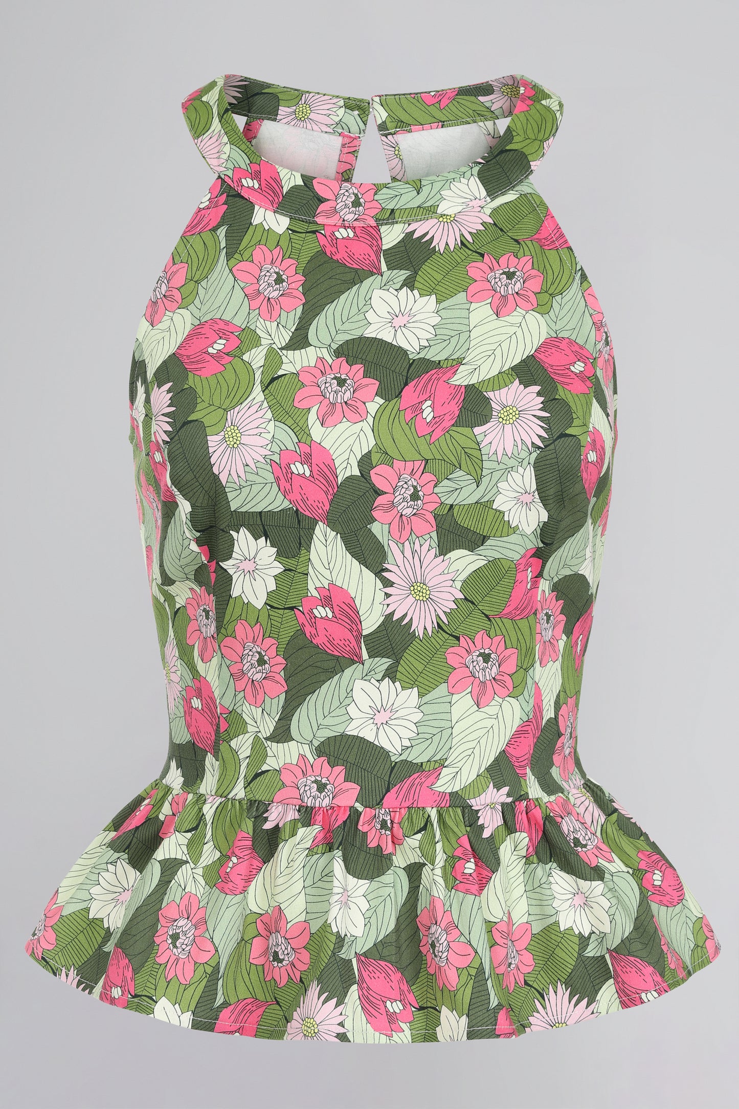 Tori Palm Blush Floral Top
