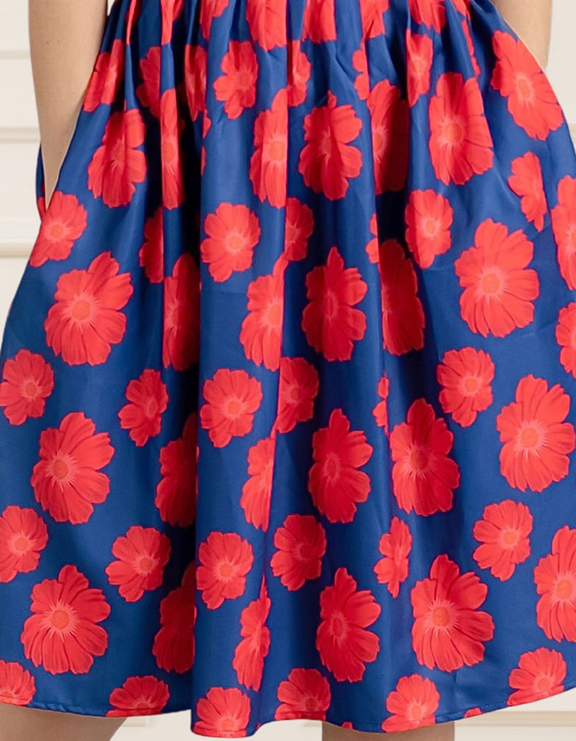 Yvonne Button Through Pleated Dress
