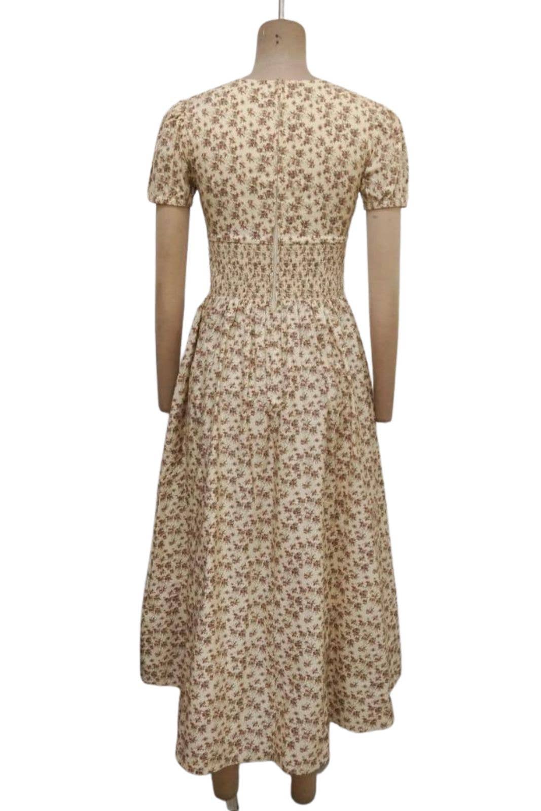 Alba Printed Midi Swing Dress