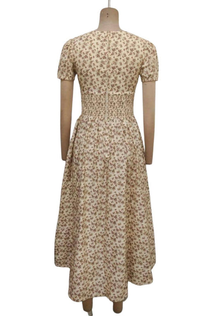 Alba Printed Midi Swing Dress