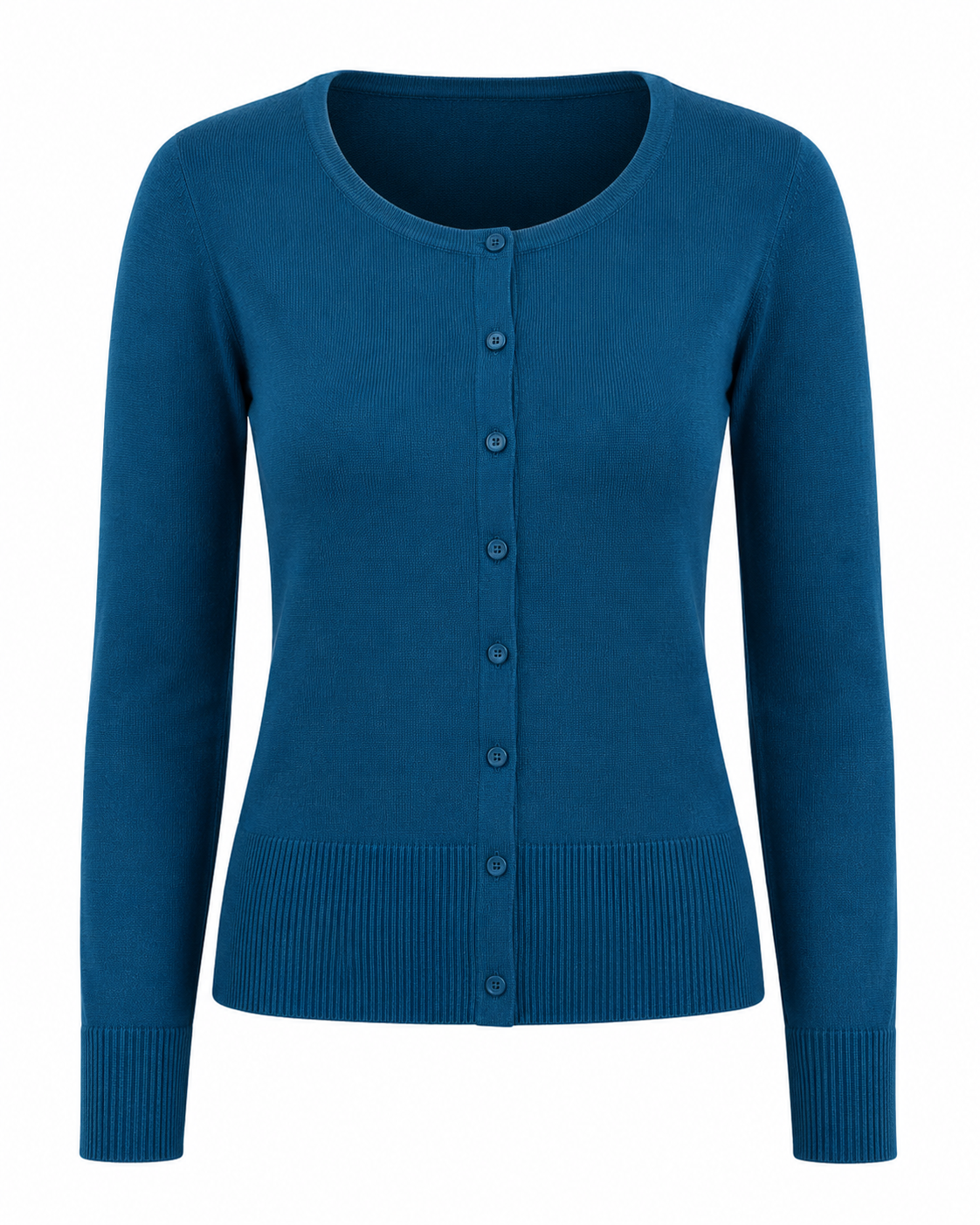 9 Button Cardigan BLU