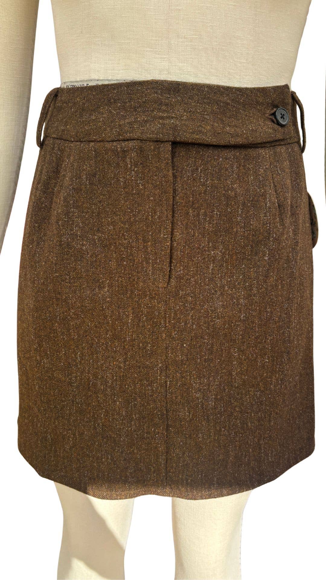 Mika Mini (Chocolate) Woollen Skirt